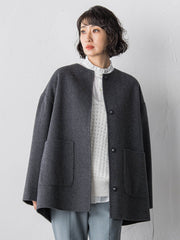 【大きいサイズ】ネックフリルブラウス