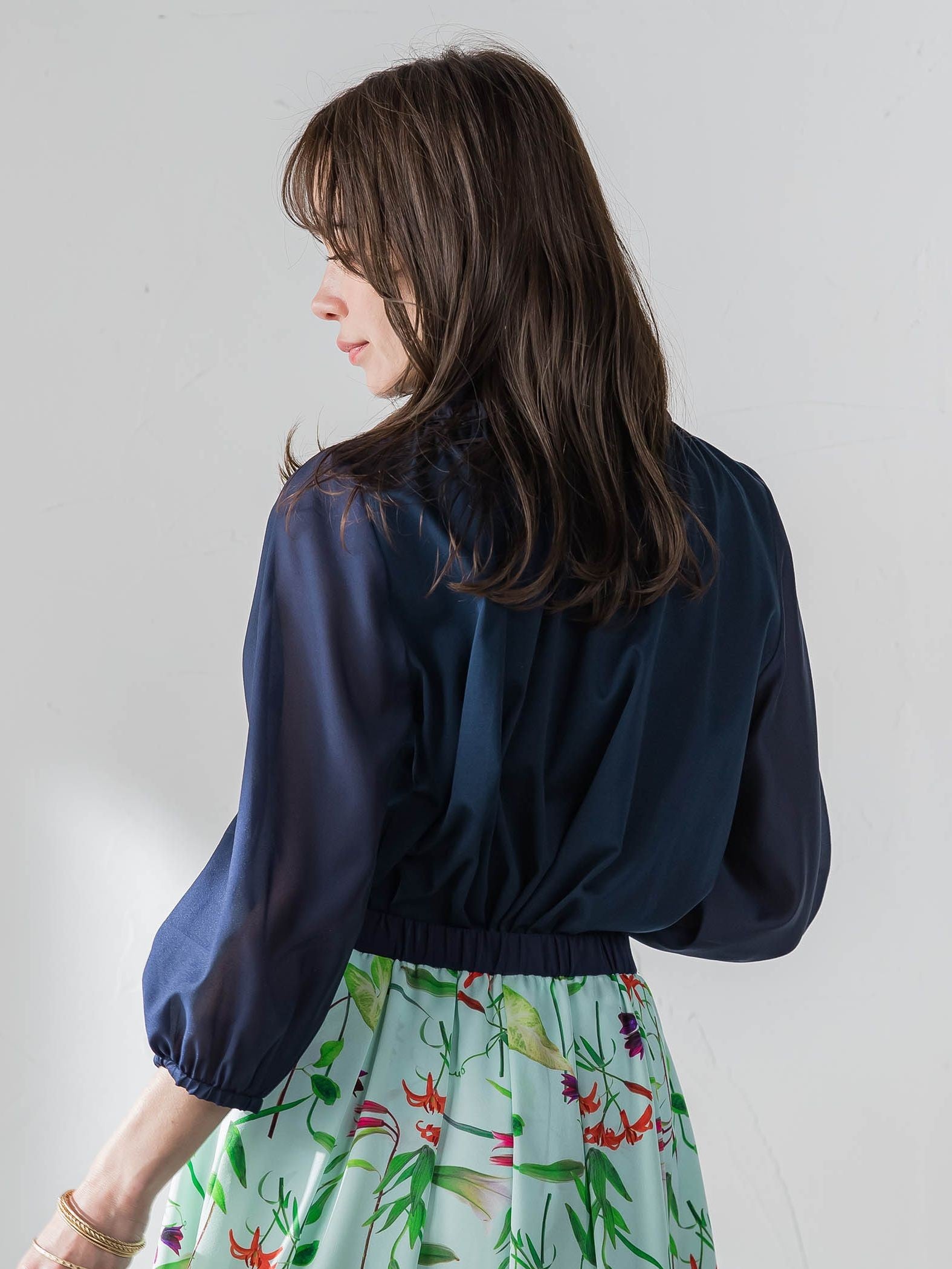 サイドリボンカットソー