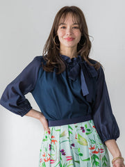 サイドリボンカットソー