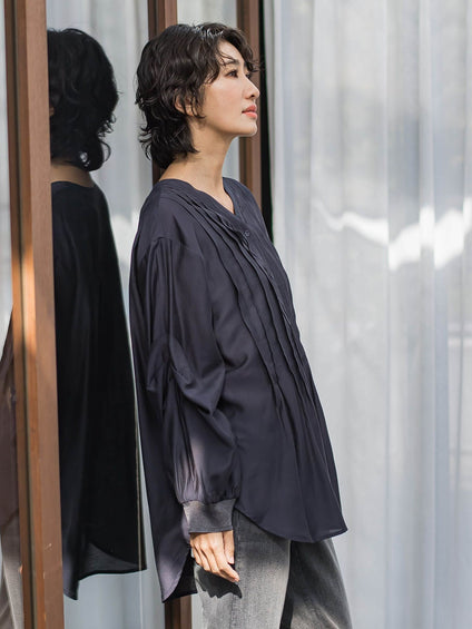 【WEB限定】シルキーローンブラウス