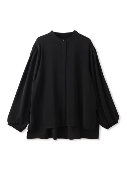 【WEB限定】【11号あり】サテンフィールリラックスブラウス≪セットアップ対応≫≪接触冷感/洗える≫