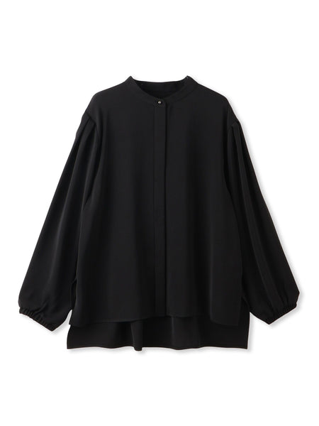 【WEB限定】【11号あり】サテンフィールリラックスブラウス≪セットアップ対応≫≪接触冷感/洗える≫
