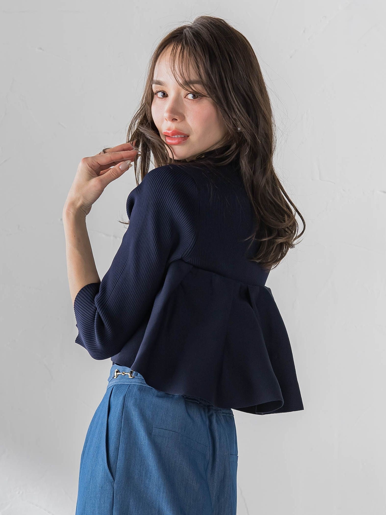 ケープ付き5wayニット