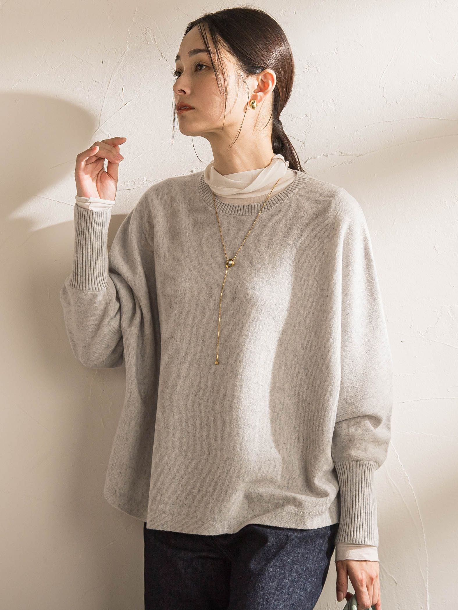 ファインメリノウールドルマンニット≪洗える≫