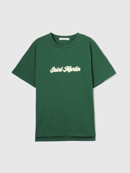 さがら刺繍ロゴTシャツ≪洗濯機で洗える≫