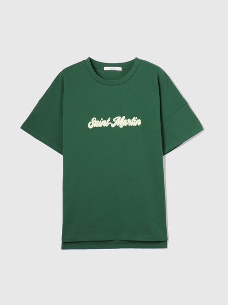さがら刺繍ロゴTシャツ≪洗濯機で洗える≫