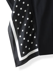 ドットスカーフ切り替えカットソー