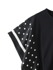 ドットスカーフ切り替えカットソー