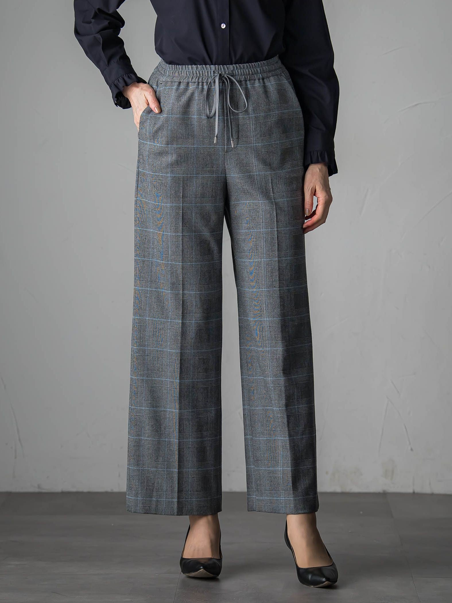 【biyori】ピクシエスタワイドパンツ≪洗濯機で洗える≫