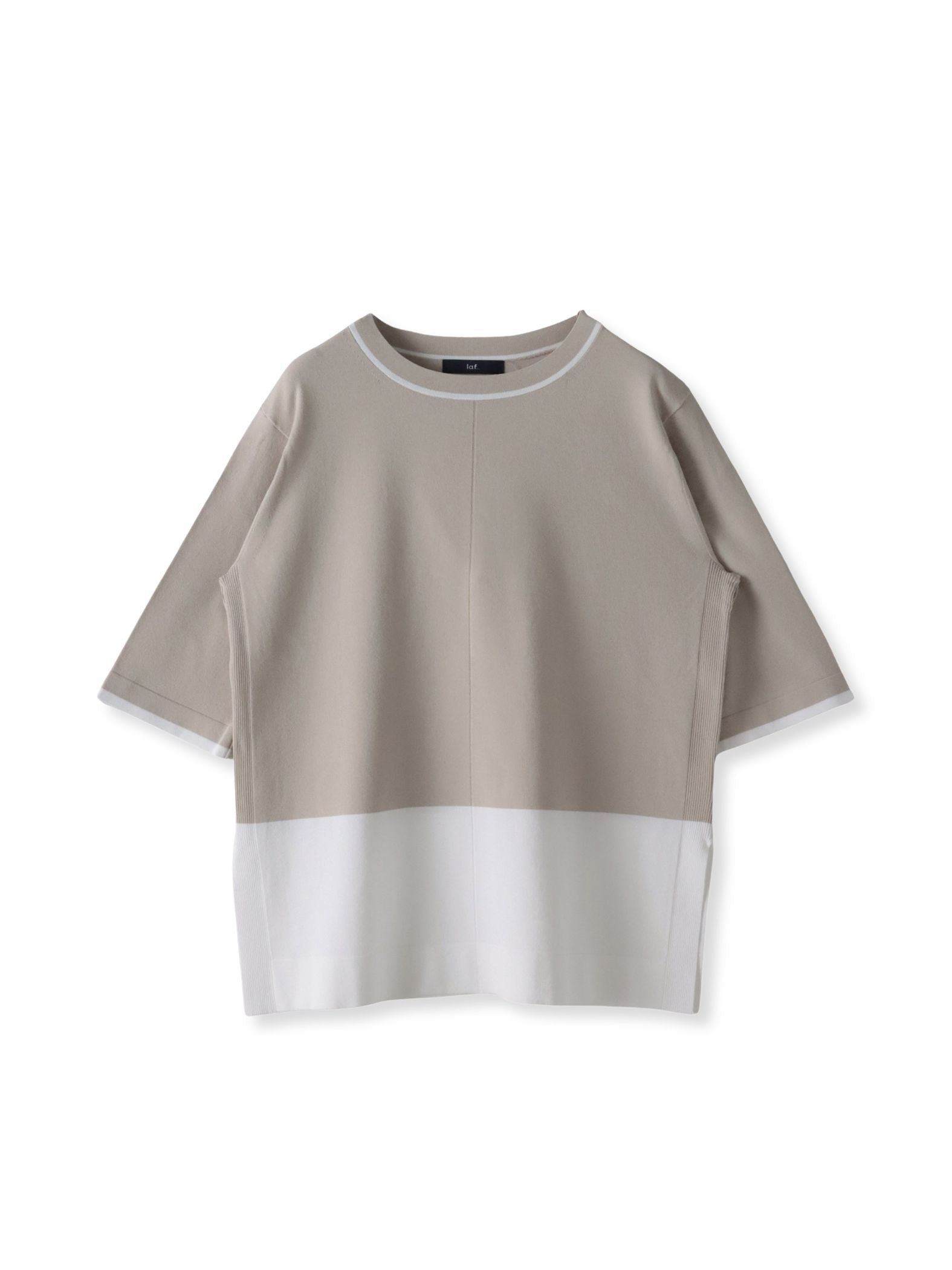 Tシャツ風ニットプルオーバー≪手洗い可能≫