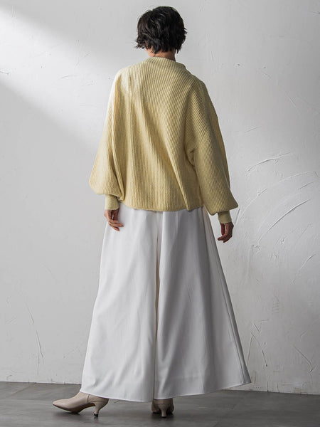 ラメリブボトルネックニット≪手洗い可能≫