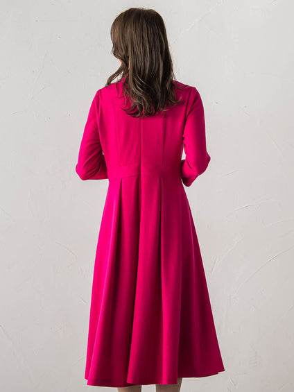 【WEB限定カラーあり/新色追加】ルミナリー圧縮スムースワンピース