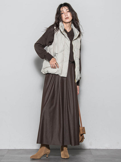 【WEB限定】スタンドカラーダウンベスト