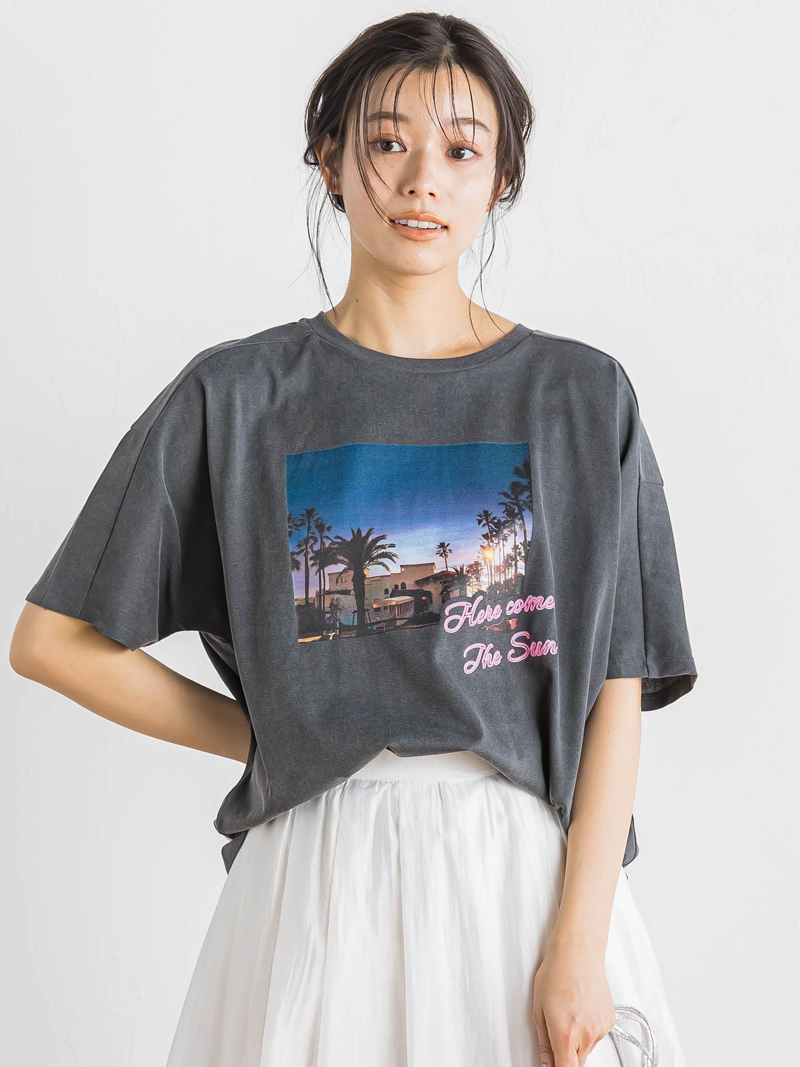 ネオンロゴフォトプリントT≪手洗い可能≫