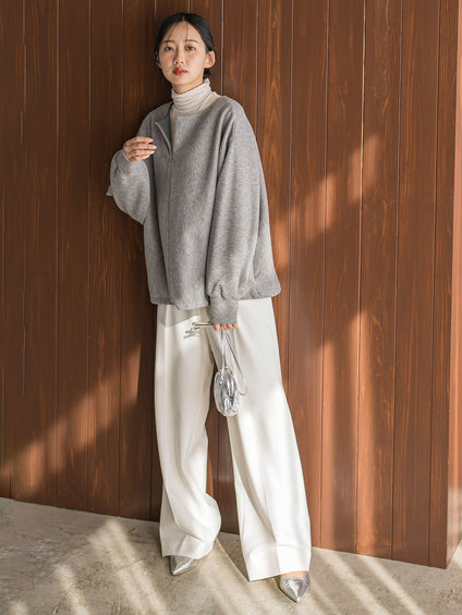 カシミヤシルクシアーラメカットソー≪手洗い可能≫