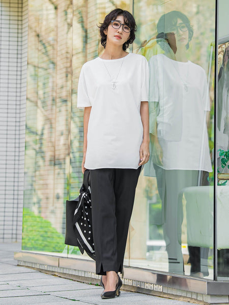 【WEB限定/大きいサイズ】”細身パンツも怖くない”Tシャツチュニック