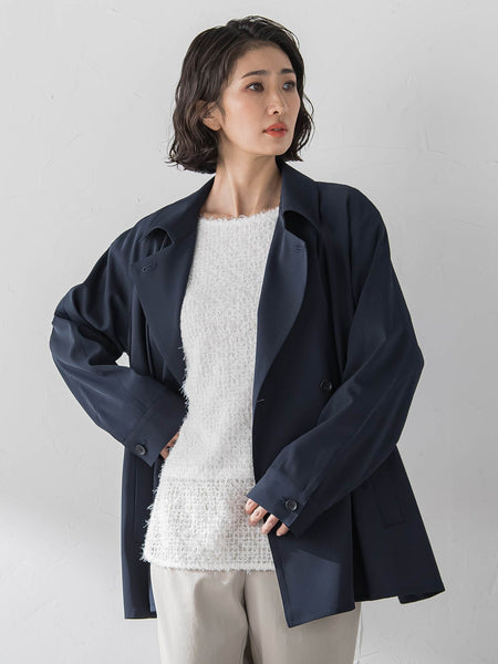 シャンブレーショートトレンチ