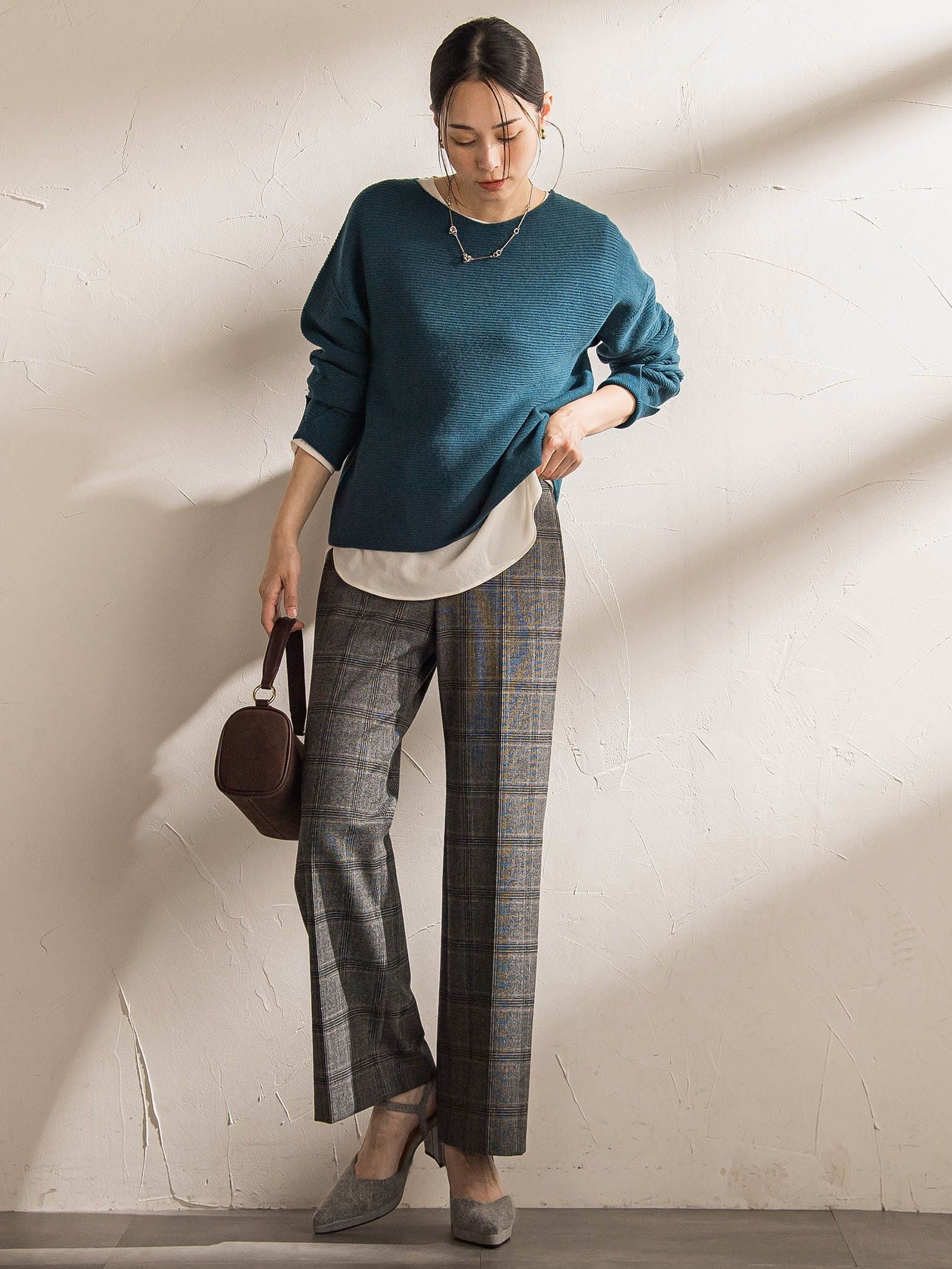 ホールガーメントガーターニット≪洗える≫