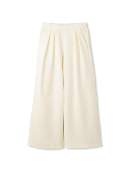 ダブルインタックプルオンワイドパンツ