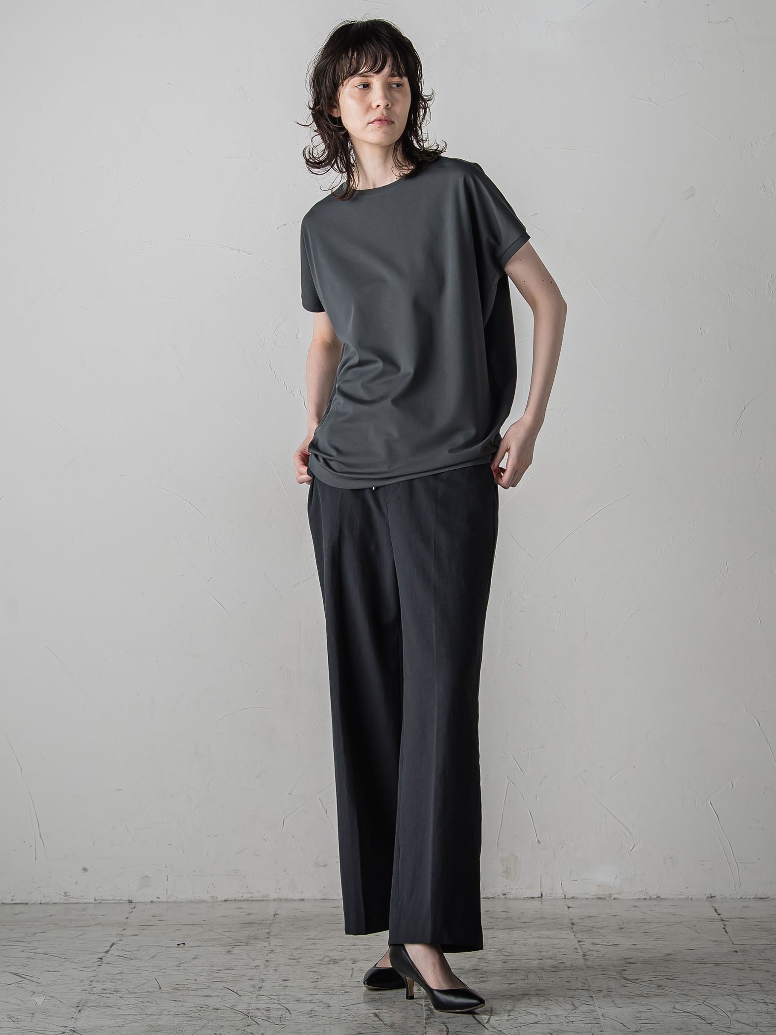 マシュマロポンチカットソー≪洗濯機で洗える≫