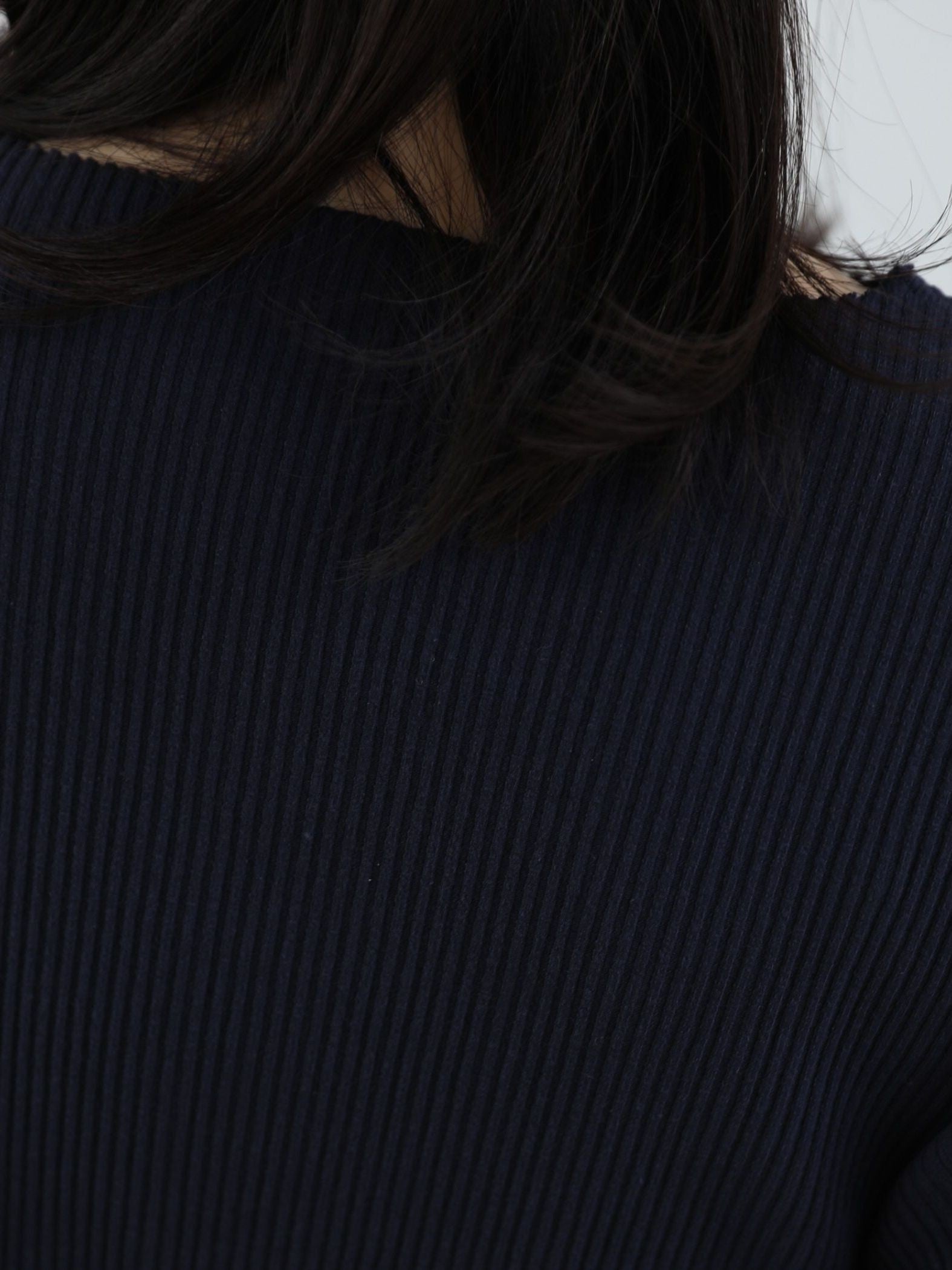 Side slit rib T【日本製】≪手洗い可能≫