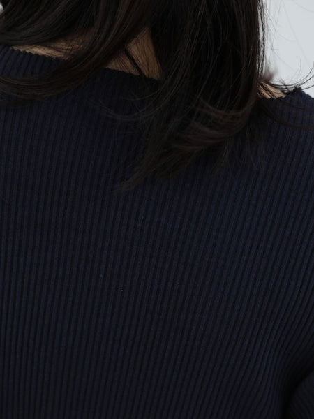 Side slit rib T【日本製】≪手洗い可能≫