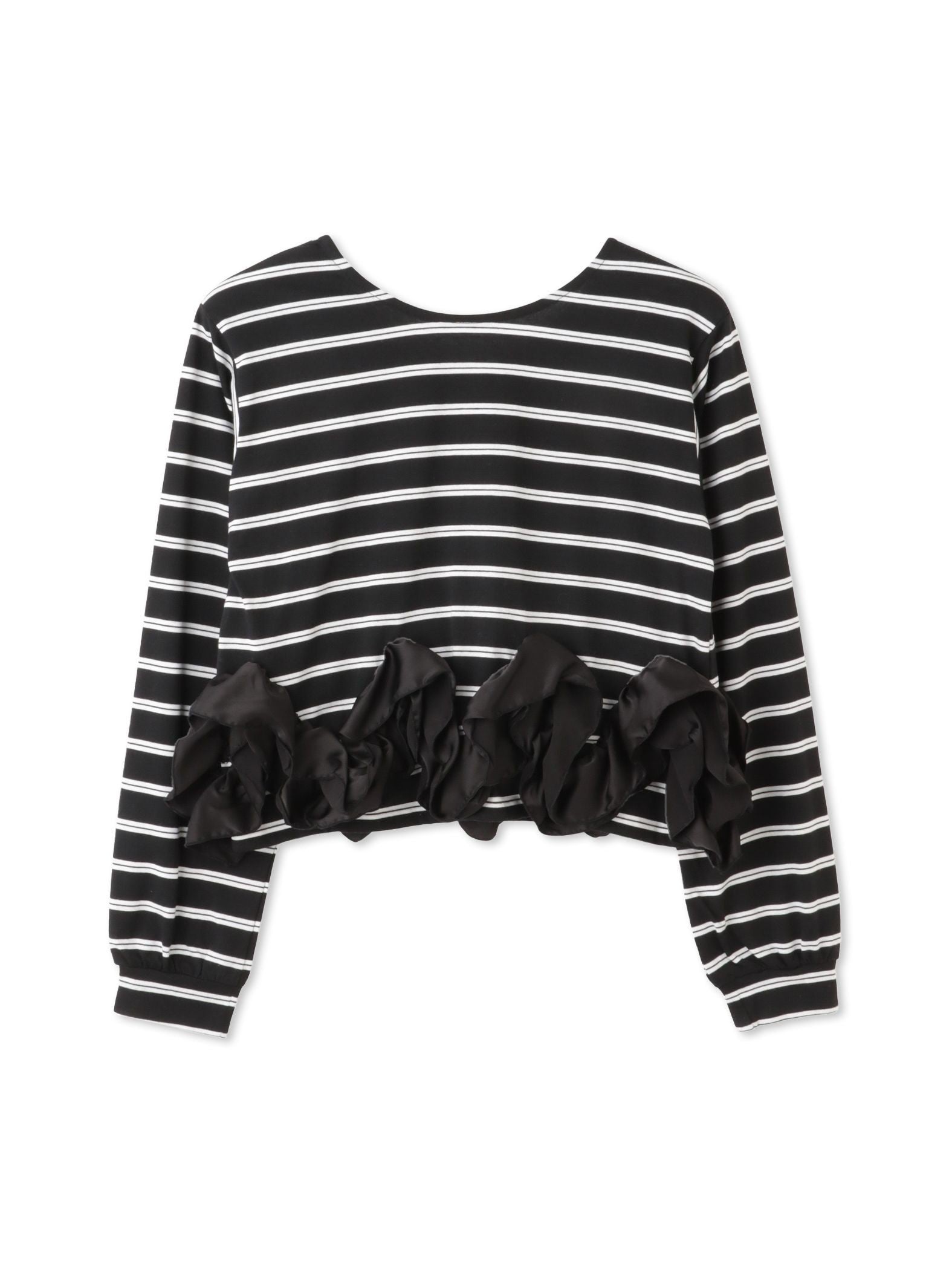 ラッフルヘムクロプトプルオーバー