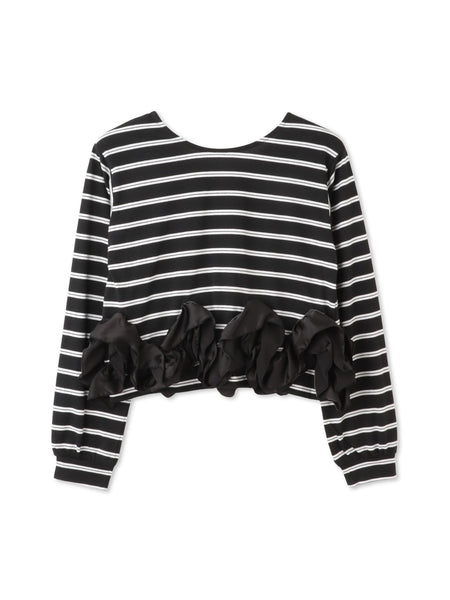 ラッフルヘムクロプトプルオーバー