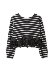 ラッフルヘムクロプトプルオーバー