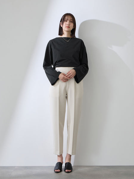 ハイゲージ天竺ボートネックプルオーバー