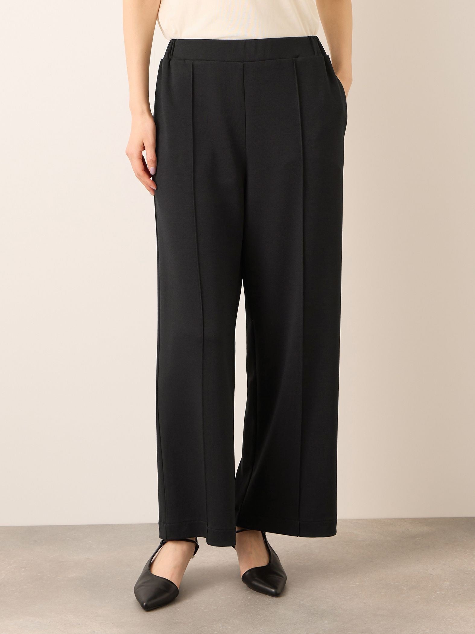 《予約販売》【ふんわり、きちんと。】ライトダンボールワイドパンツ≪手洗い可能≫