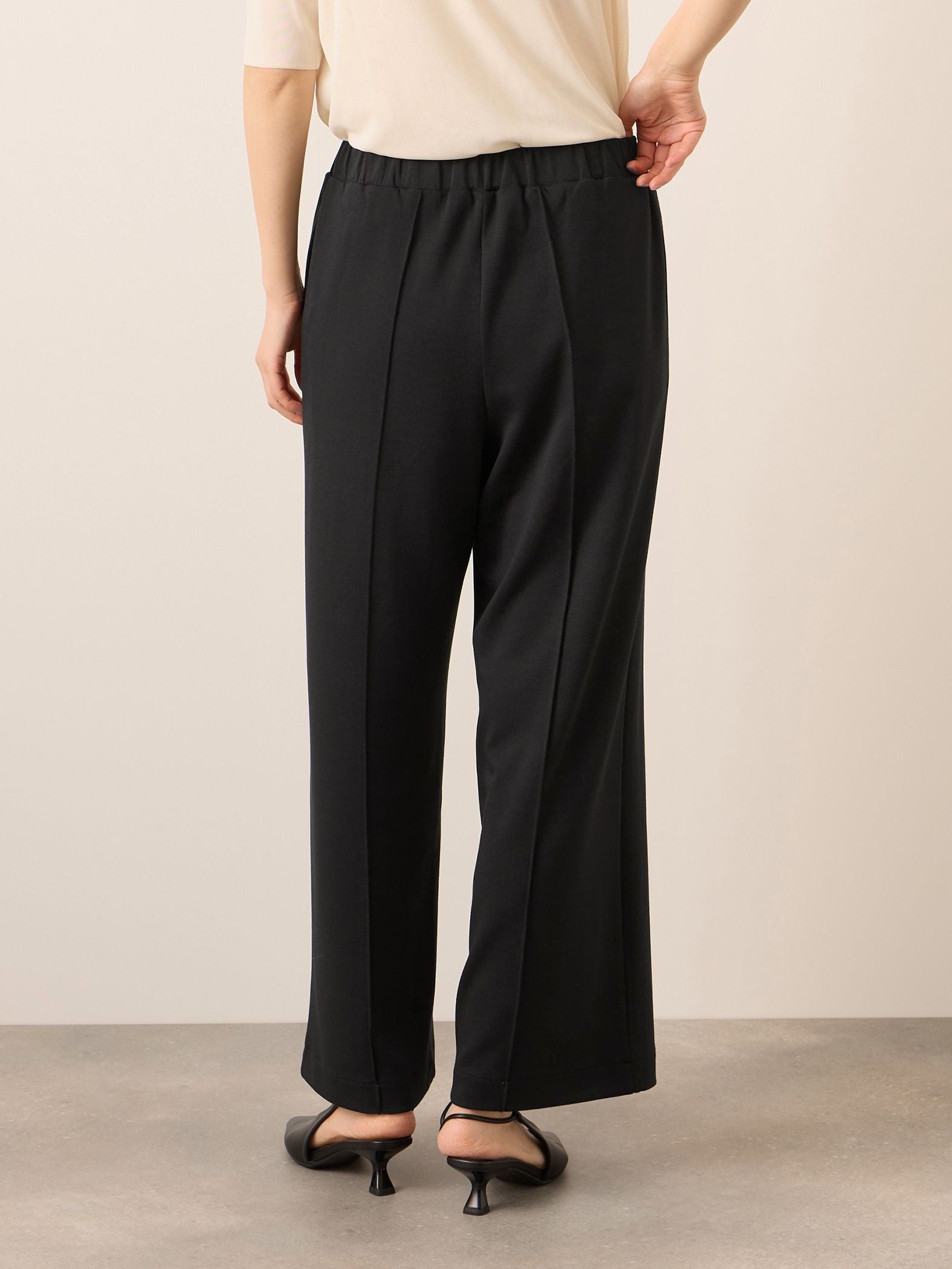 《予約販売》【ふんわり、きちんと。】ライトダンボールワイドパンツ≪手洗い可能≫