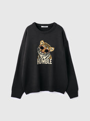 アニマルジャカードニットプルオーバー≪手洗い可能≫