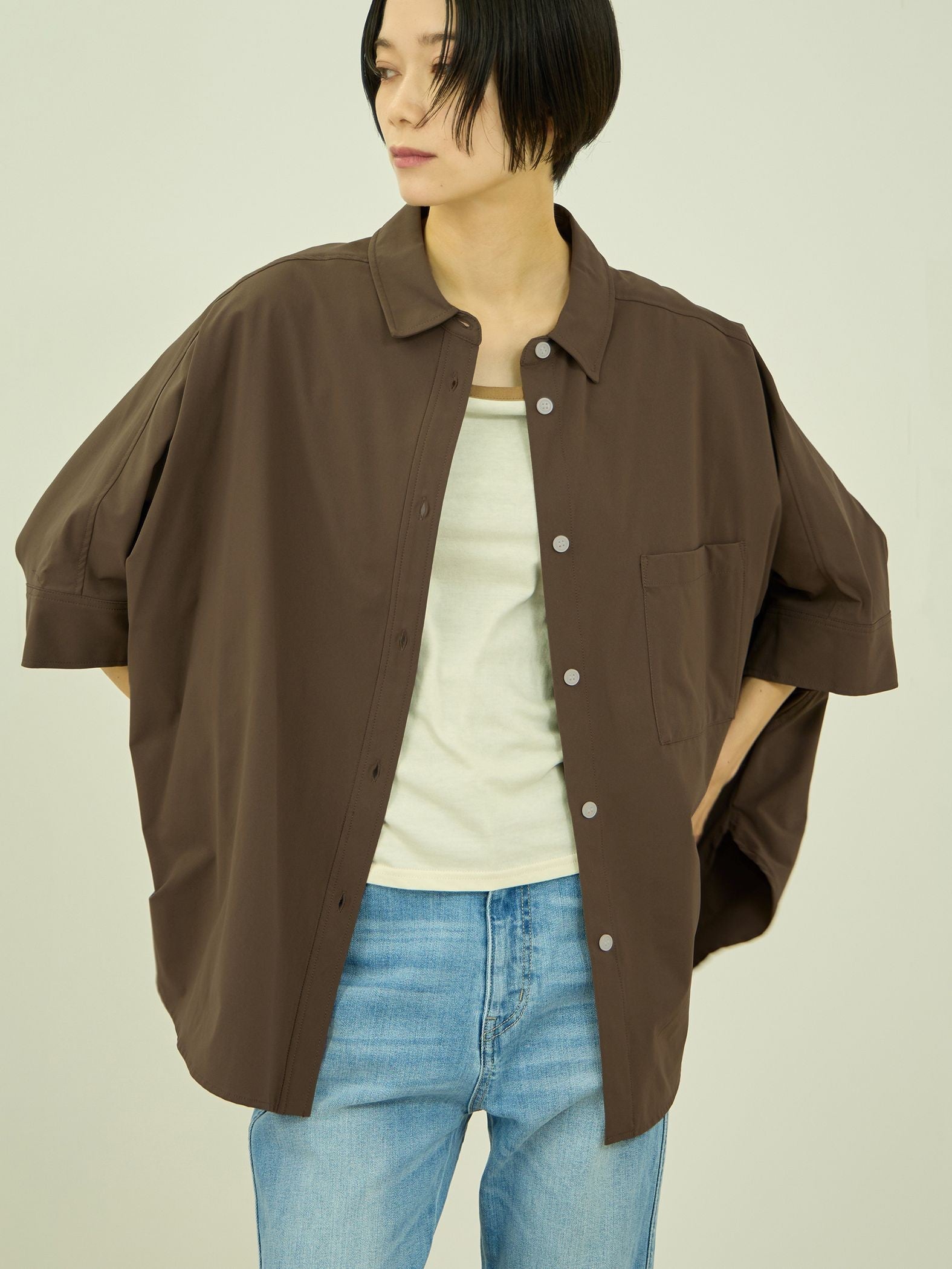 【涼やかストレッチ】ゆったりシャツ