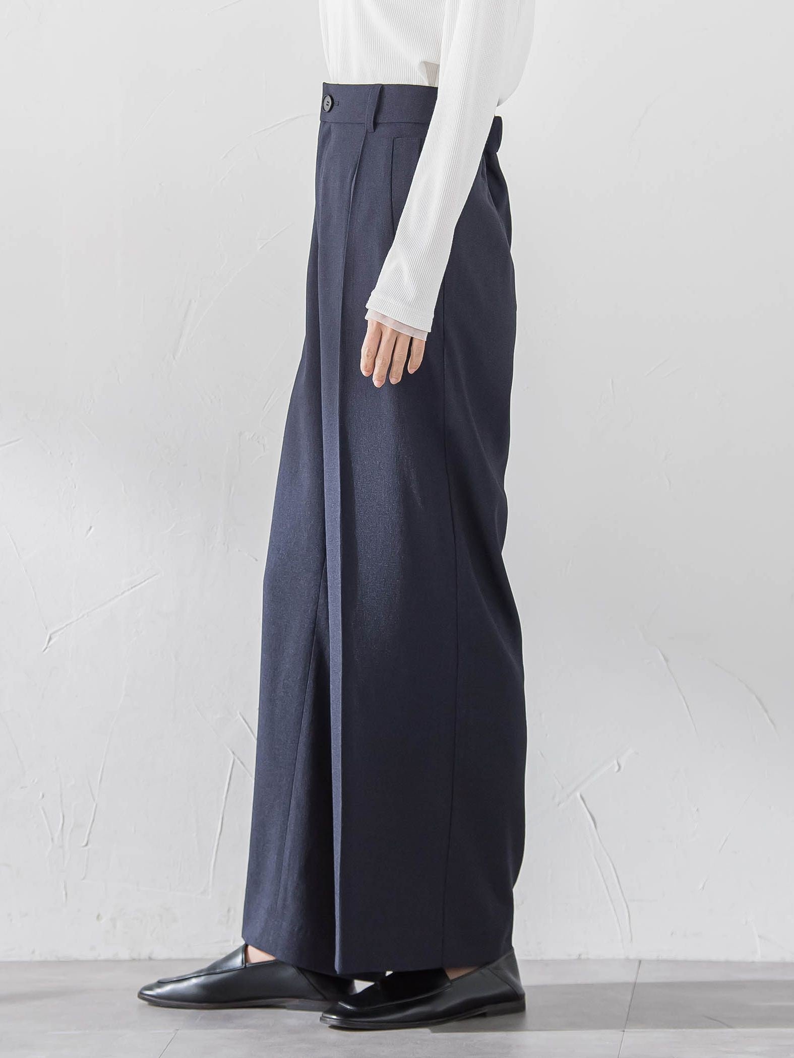 リネンライクオックスパンツ