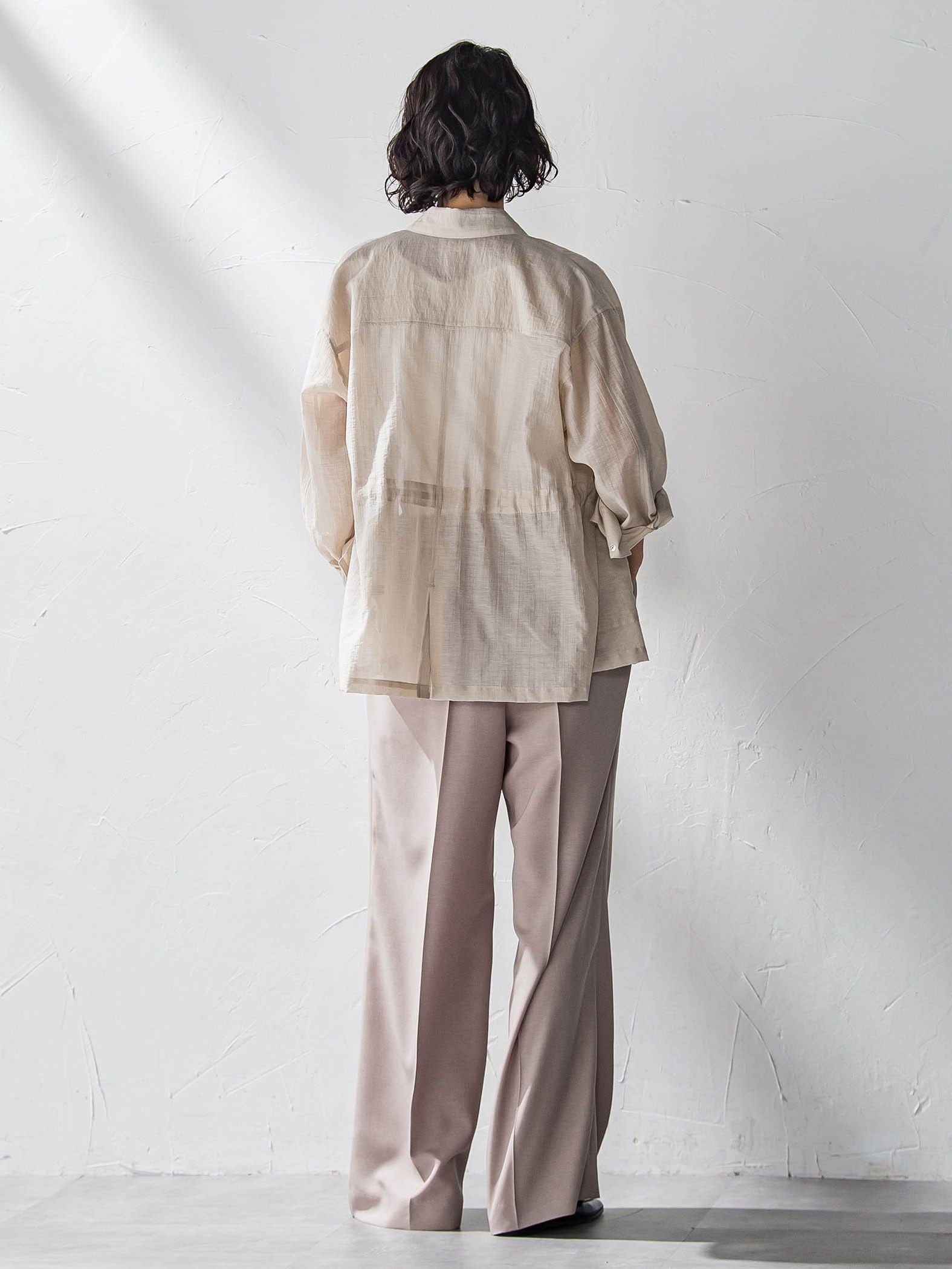 【WEB限定】タックワイドパンツ≪洗濯機で洗える≫