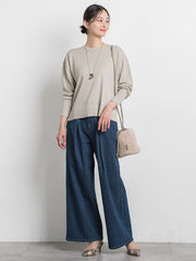 【WEB限定】ベーシックウールカーディガン≪洗える≫