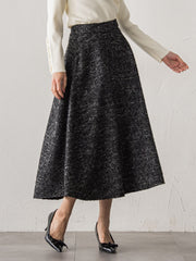 モノトーンツイードスカート