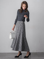 ツイードラメマーメイドスカート