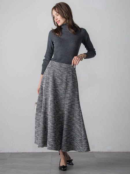 ツイードラメマーメイドスカート
