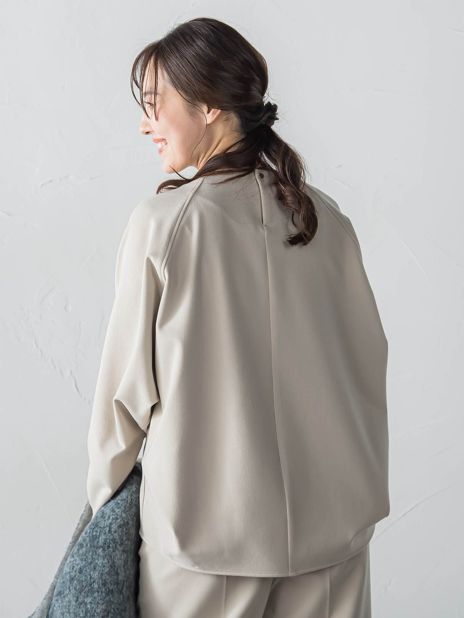 両面起毛T/Rブラウス