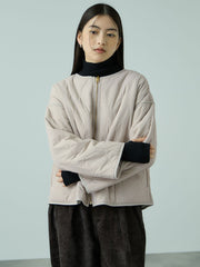 ひょうたんキルトリバーシブルZIPジャケット