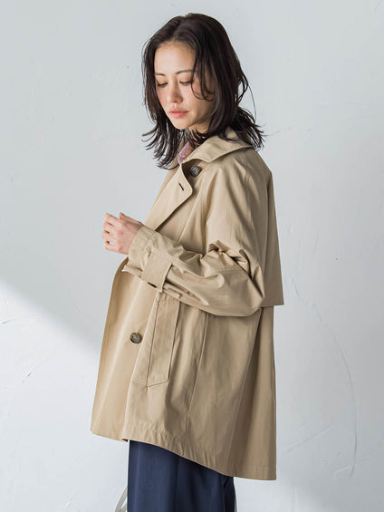 【ラク軽トレンチ】ラグランスリーブジャケット