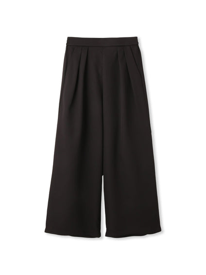 ダブルインタックプルオンワイドパンツ