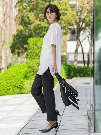 【WEB限定/大きいサイズ】”細身パンツも怖くない”Tシャツチュニック