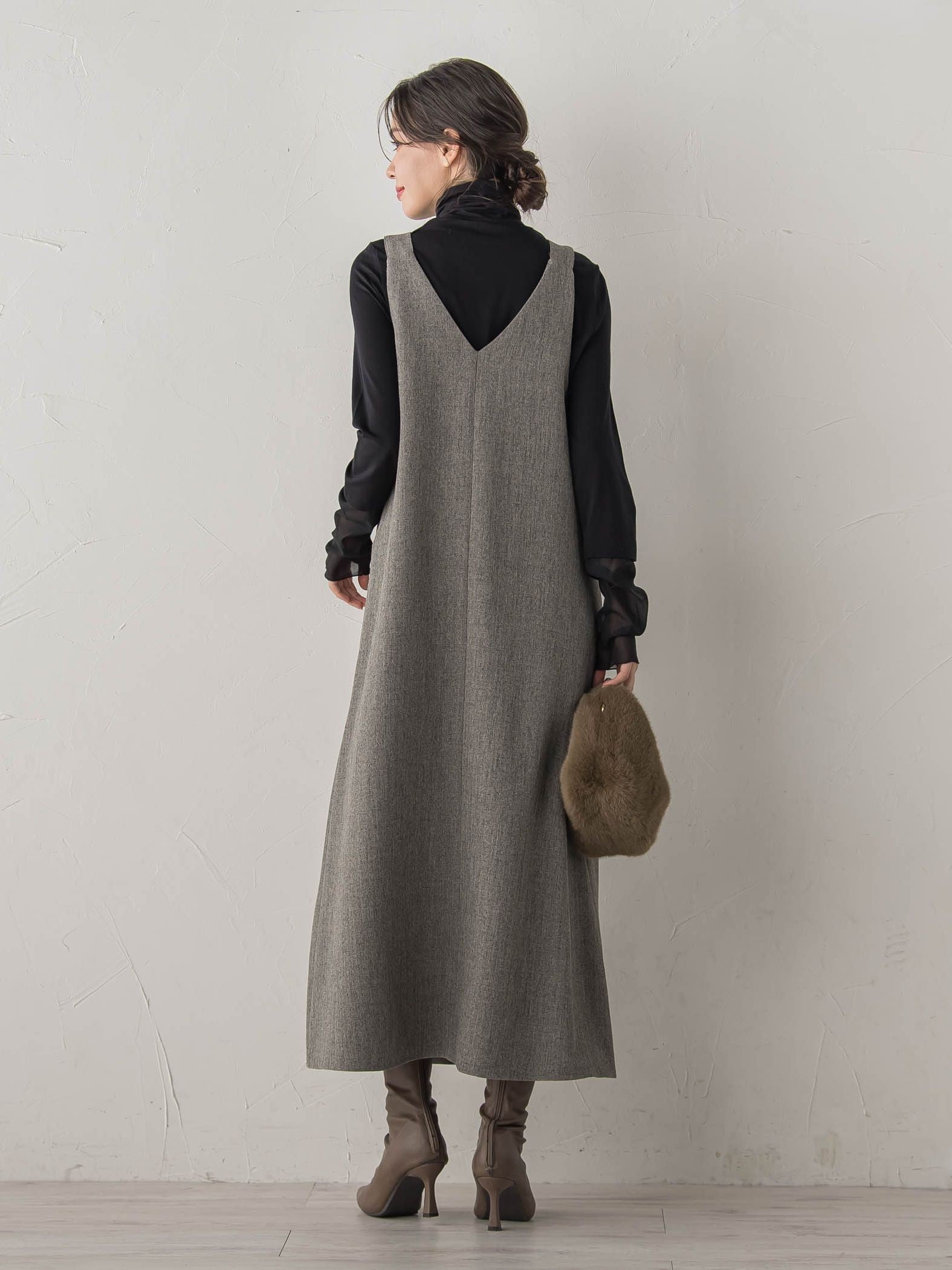 ミックスツイードジャンスカ