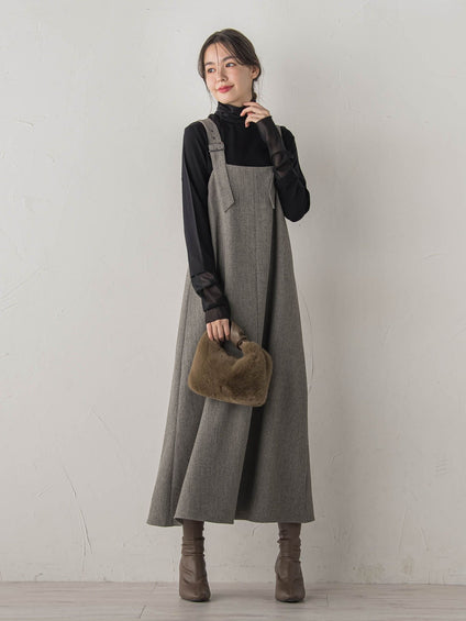 ミックスツイードジャンスカ