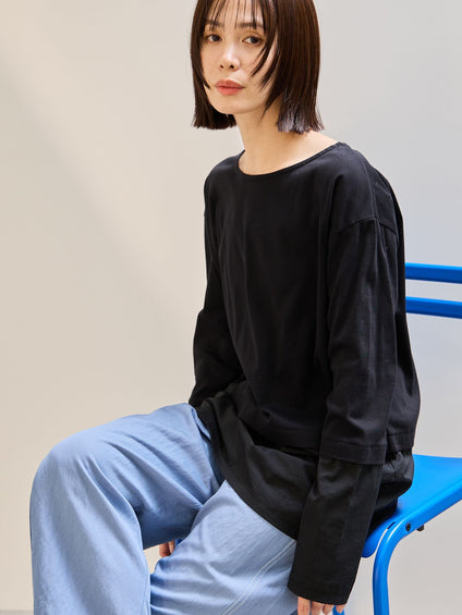 《予約》【連休。涼。軽やかに。】ドッキングシアーロンT《UVケア》