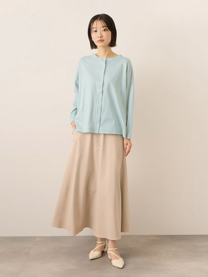 《予約》【機能するミニマル服】前後2WAYカーデ《UVカット》