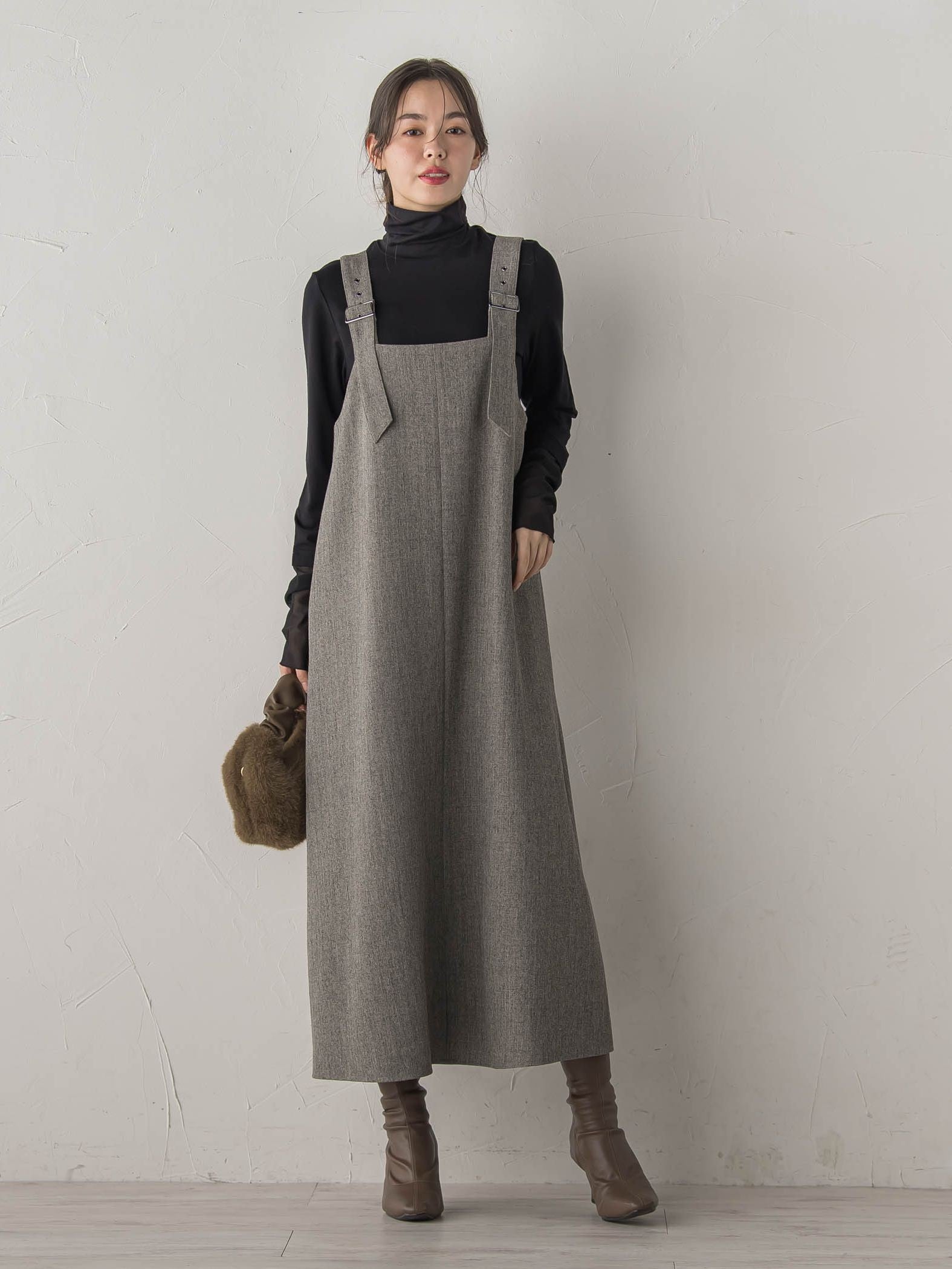 ミックスツイードジャンスカ